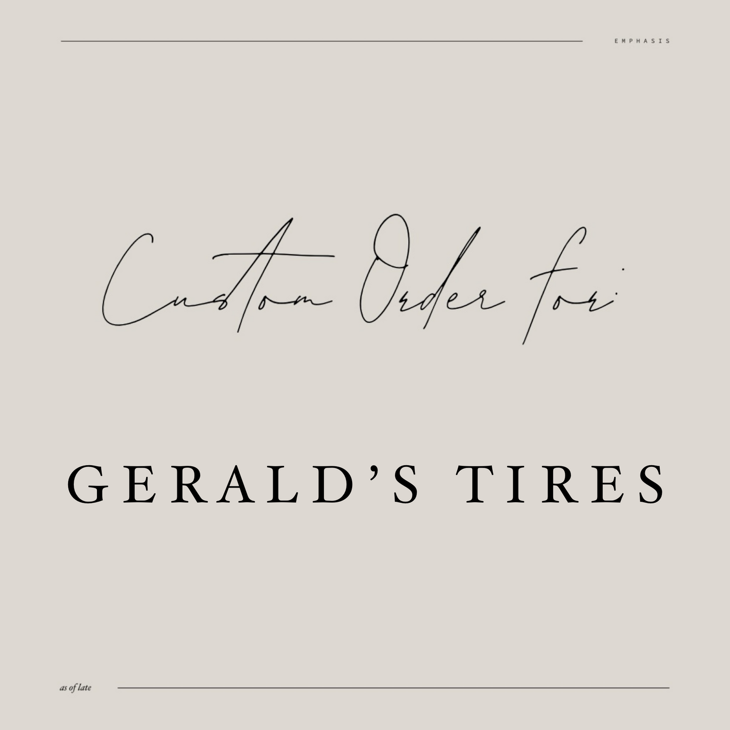 Gerarld’s Tires