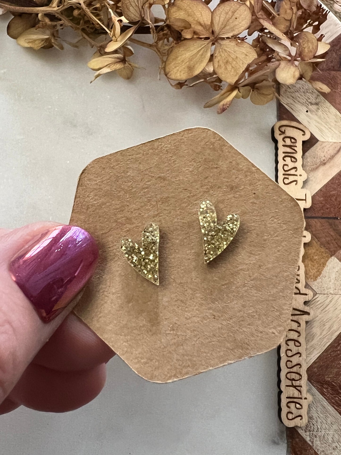Mini Heart Studs