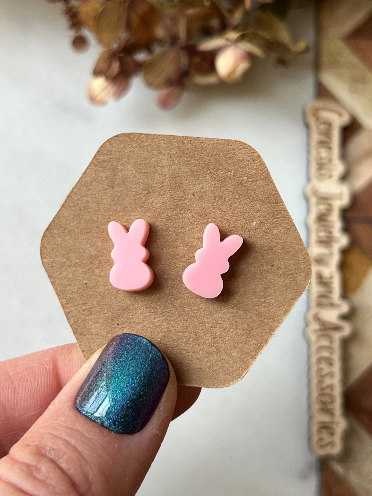 Peep Bunny Studs