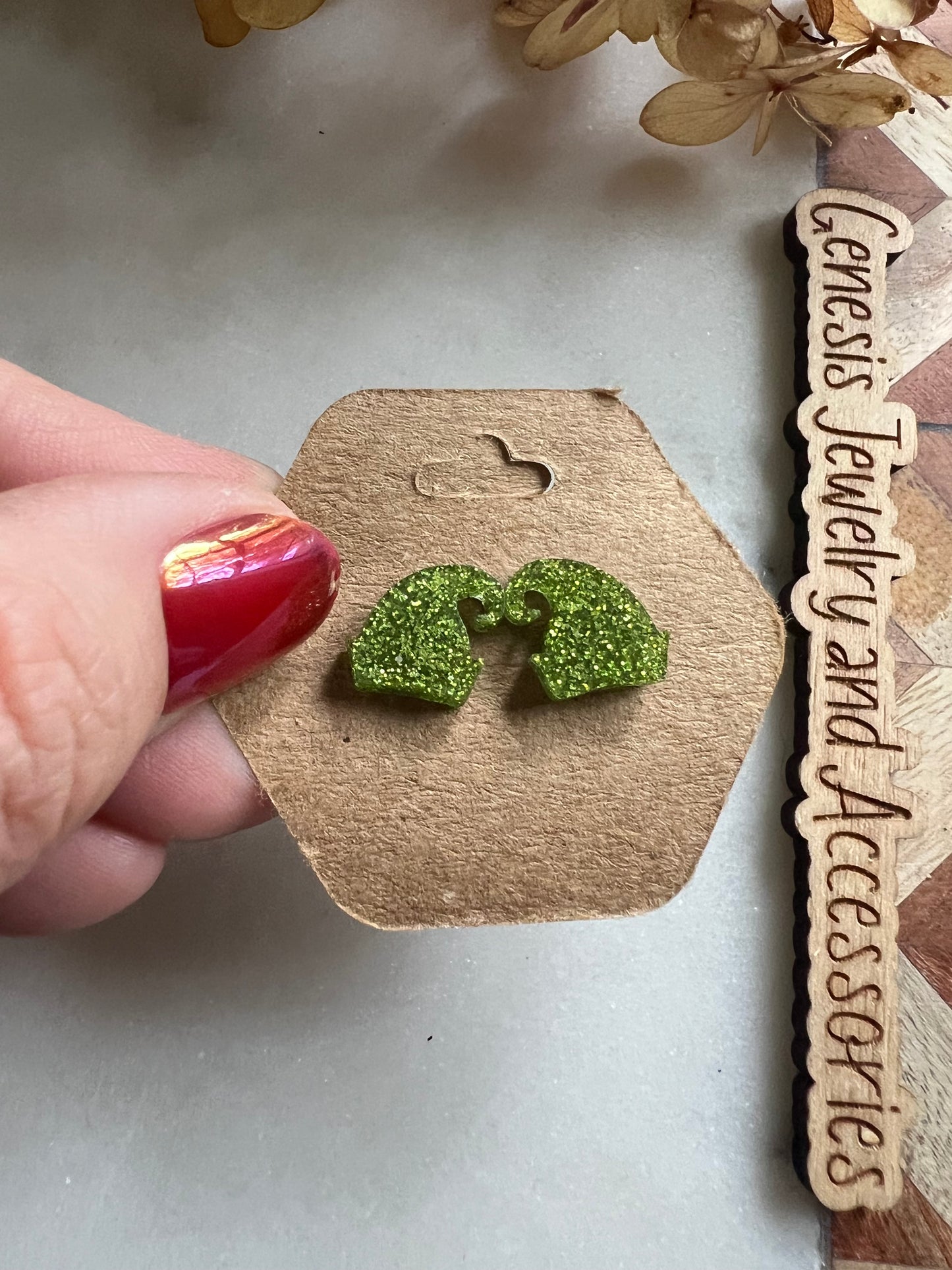 Christmas Acrylic Studs