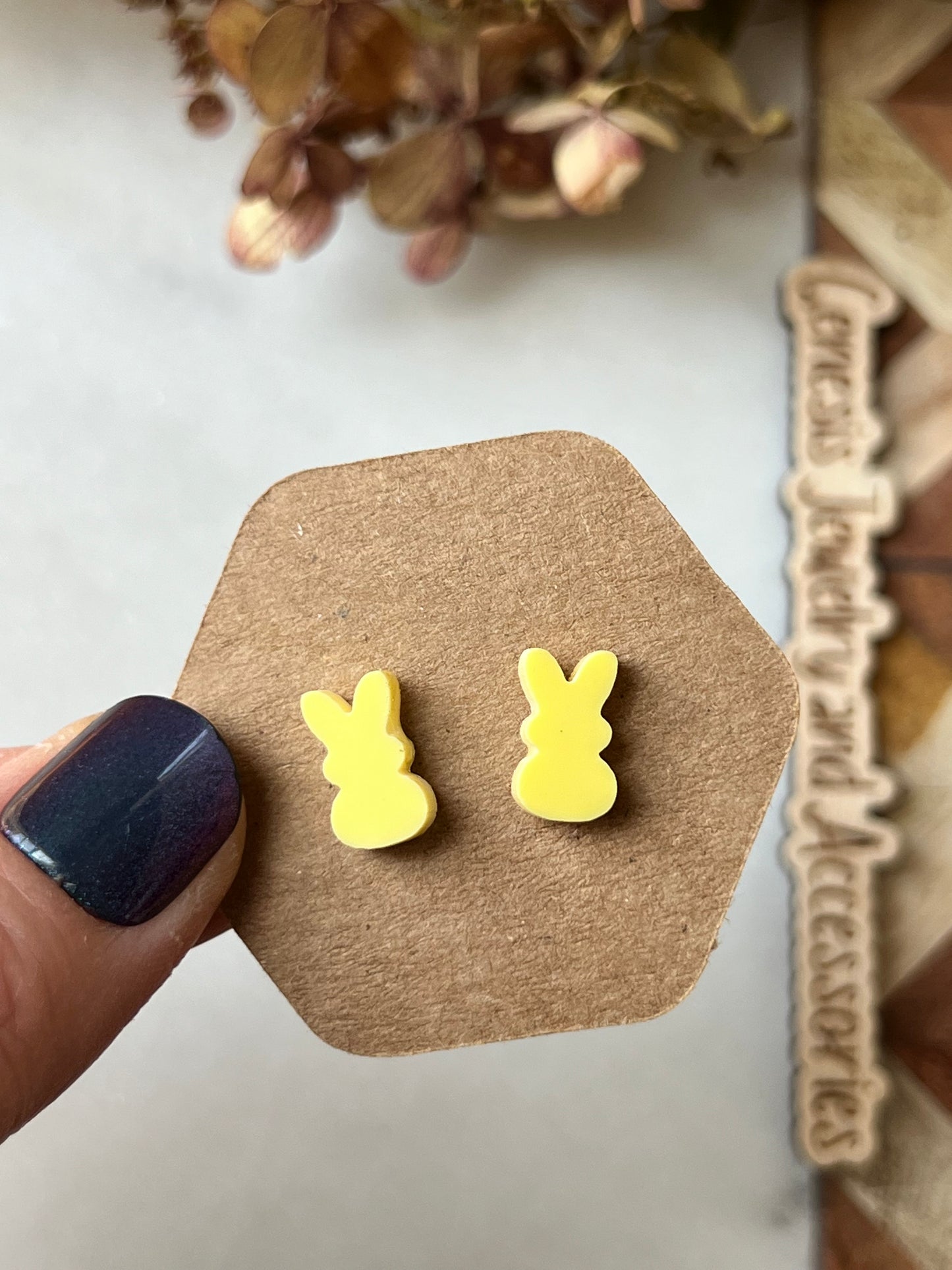 Peep Bunny Studs