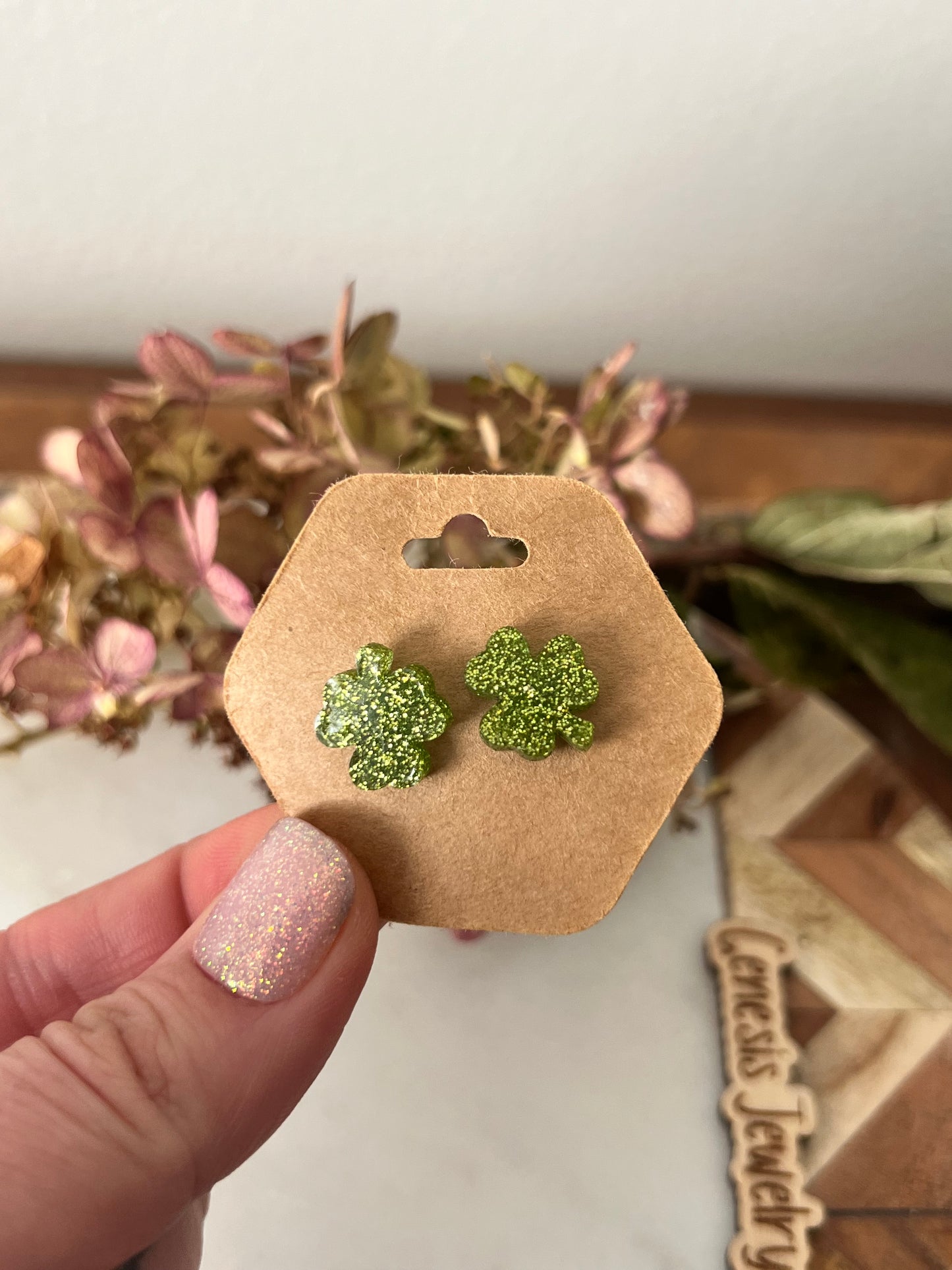 Acrylic/Clay Shamrocks