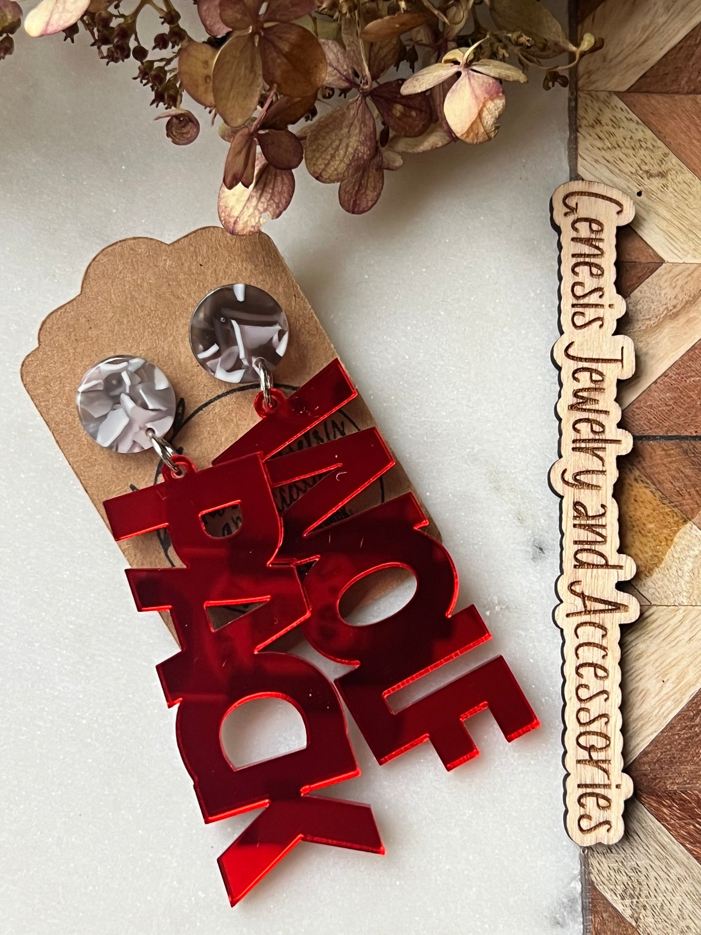 NC College Sports Acrylic and Wood