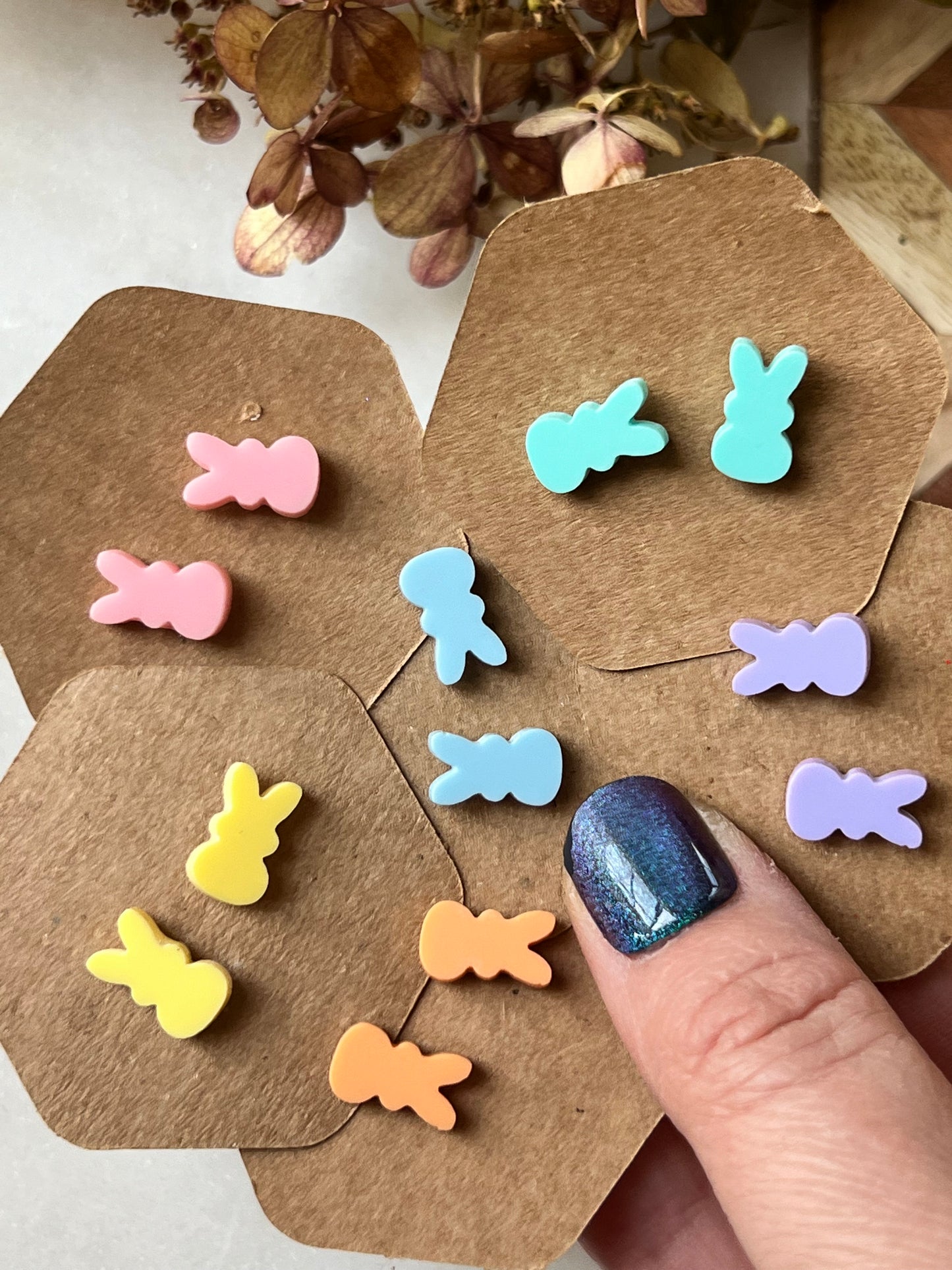Peep Bunny Studs