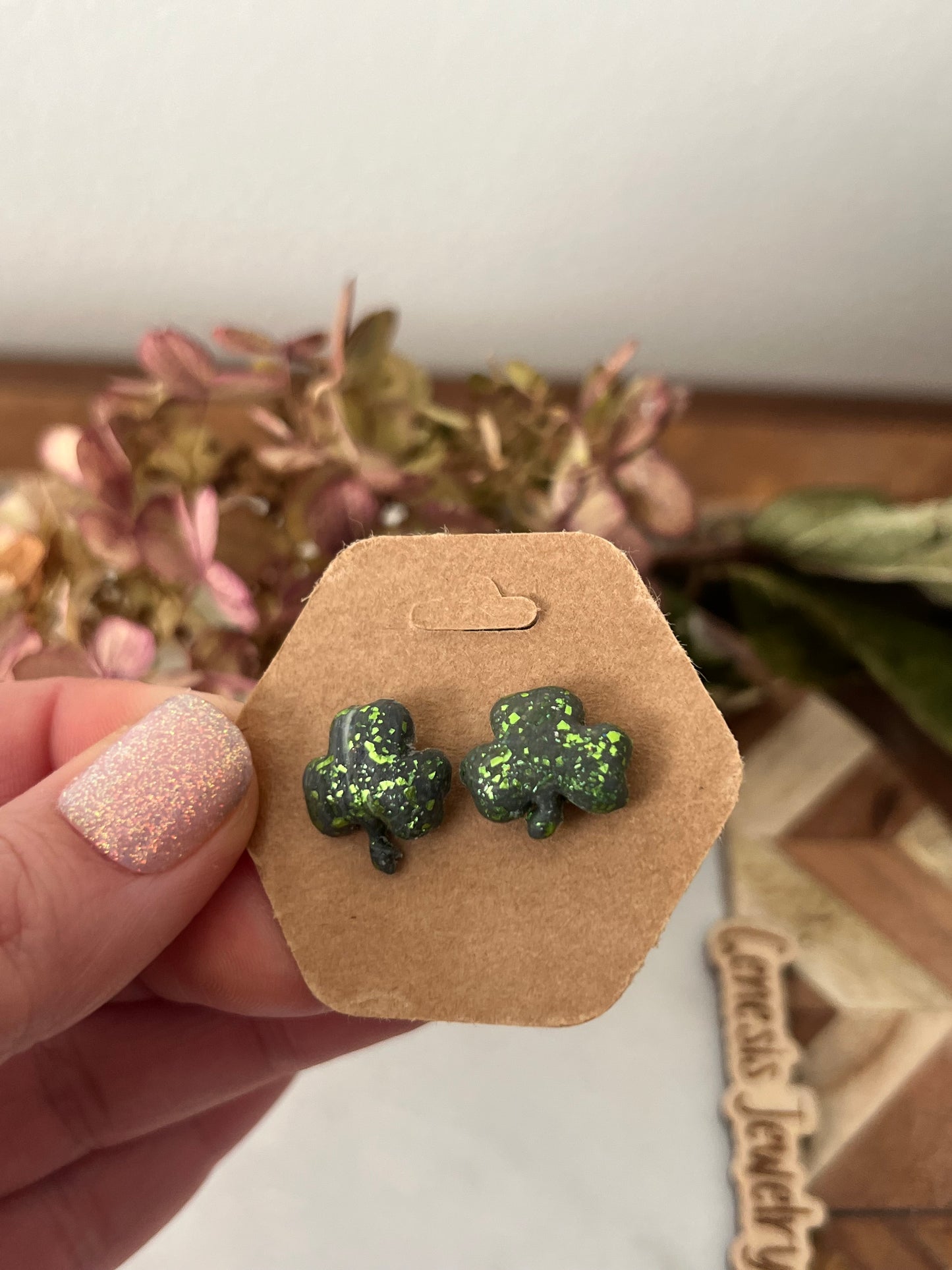 Acrylic/Clay Shamrocks