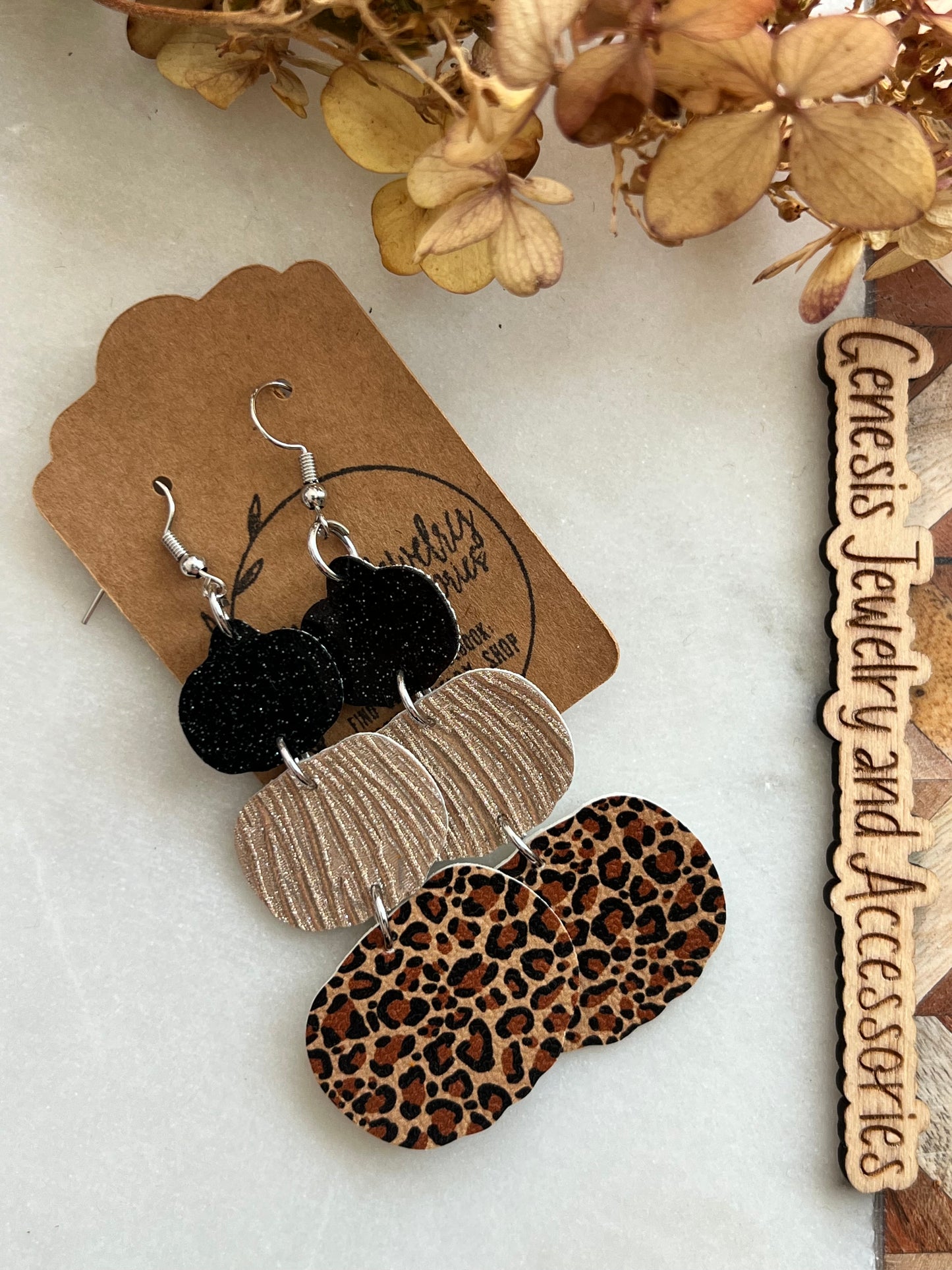 Three Layered Pumpkins - Faux Leather