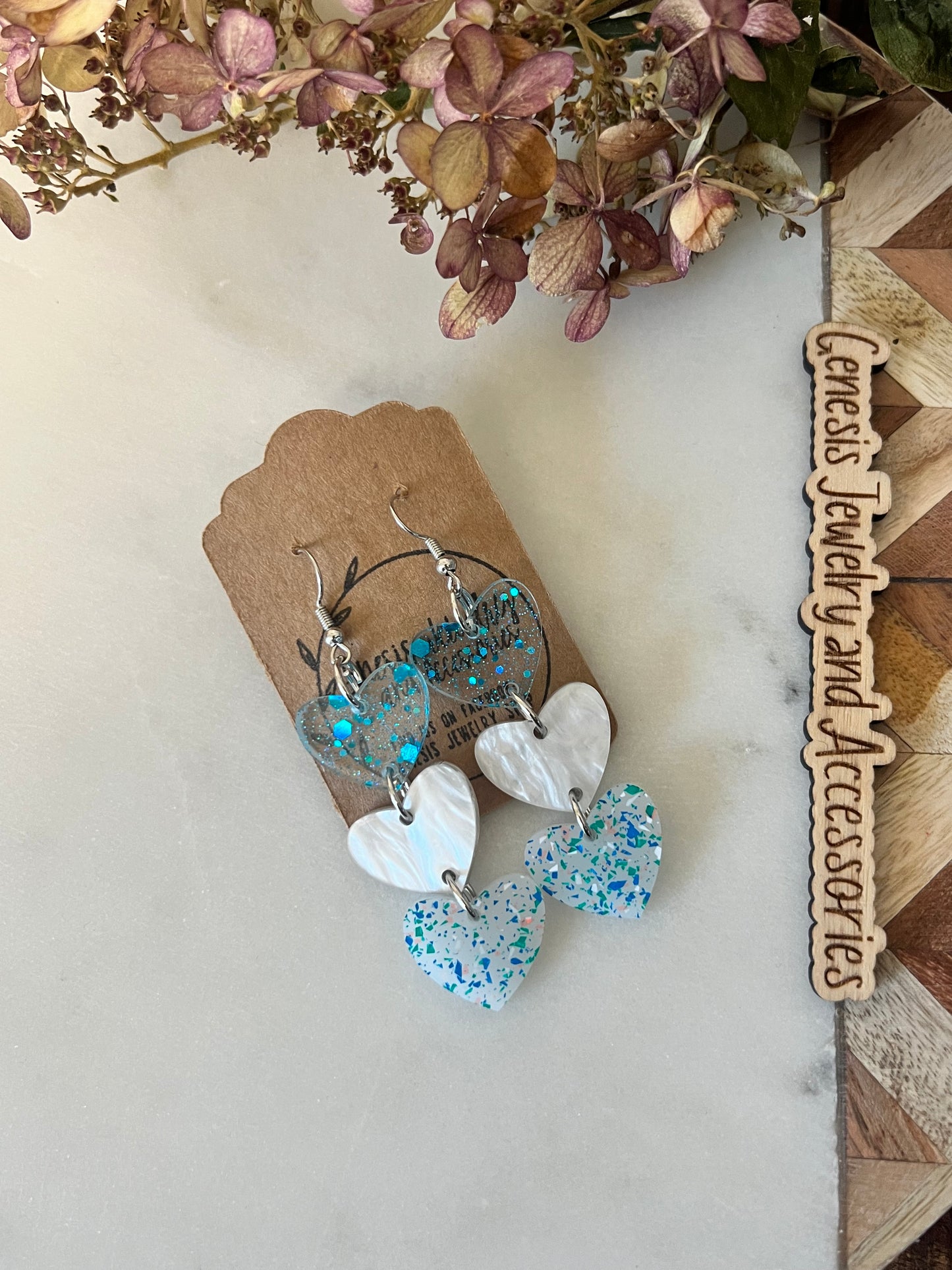 Turquoise Hearts