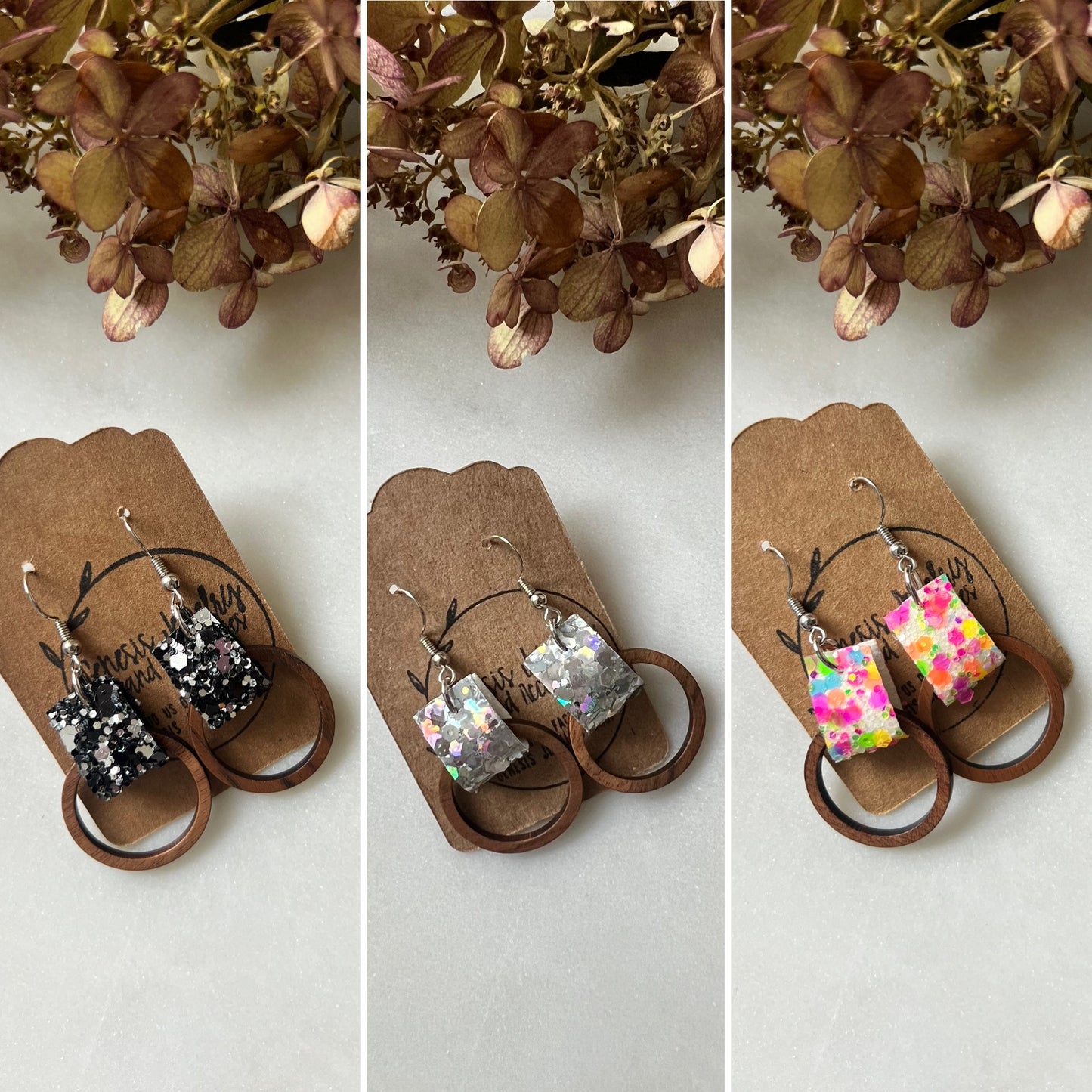 Tiny Round w/Faux Leather