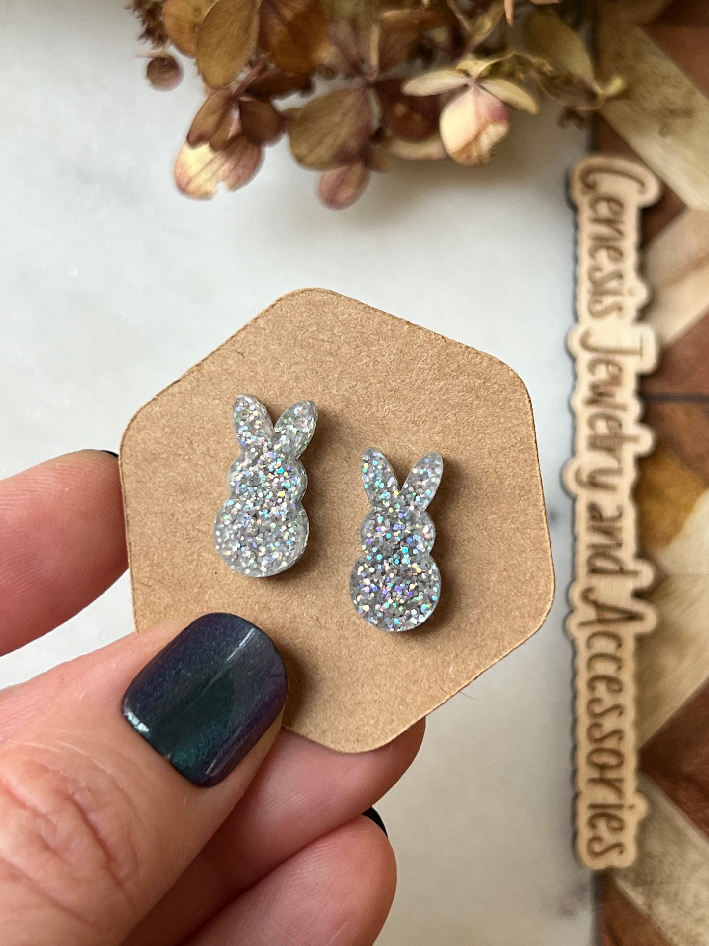 Sparkle Bunny Studs