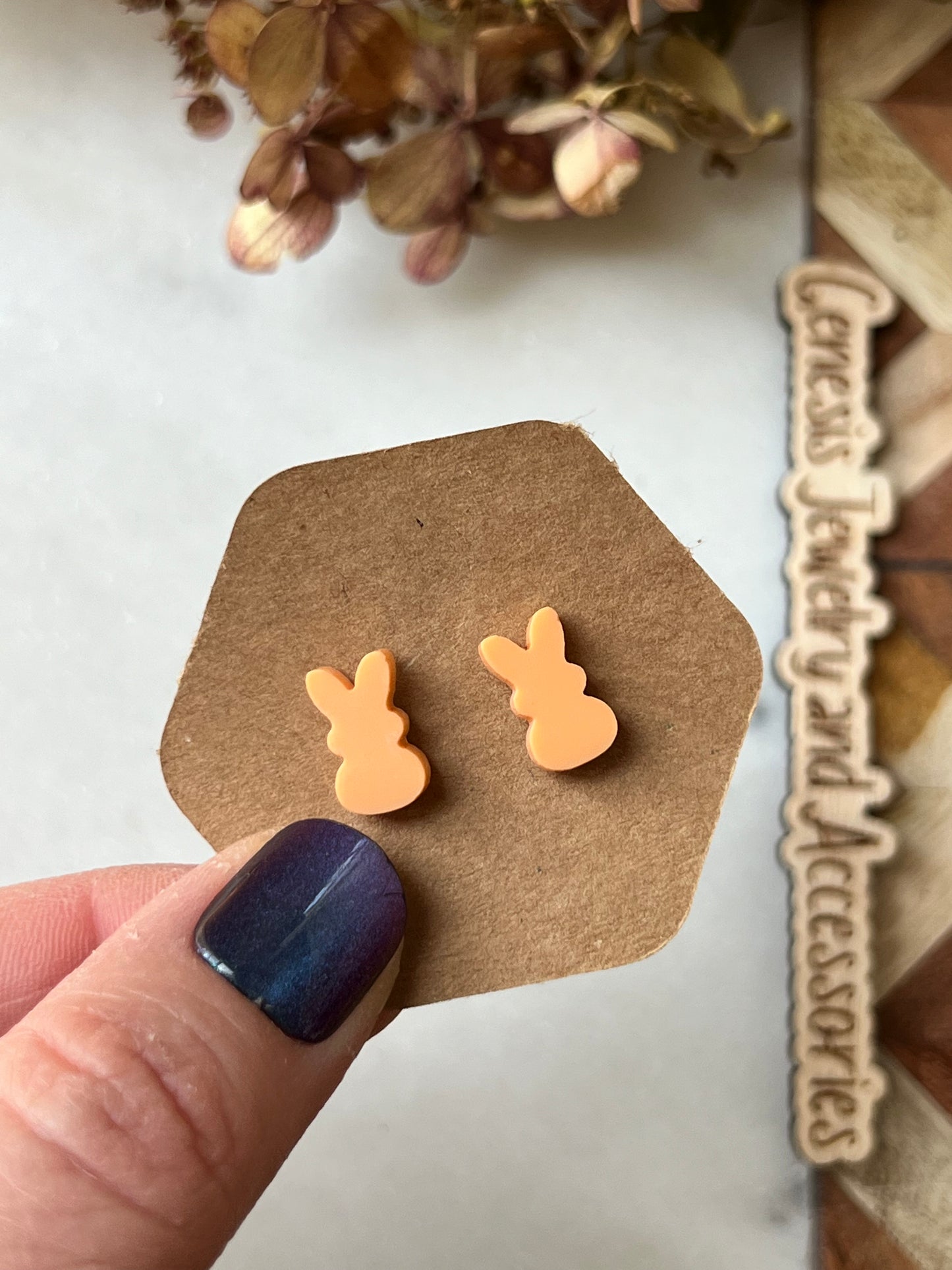 Peep Bunny Studs