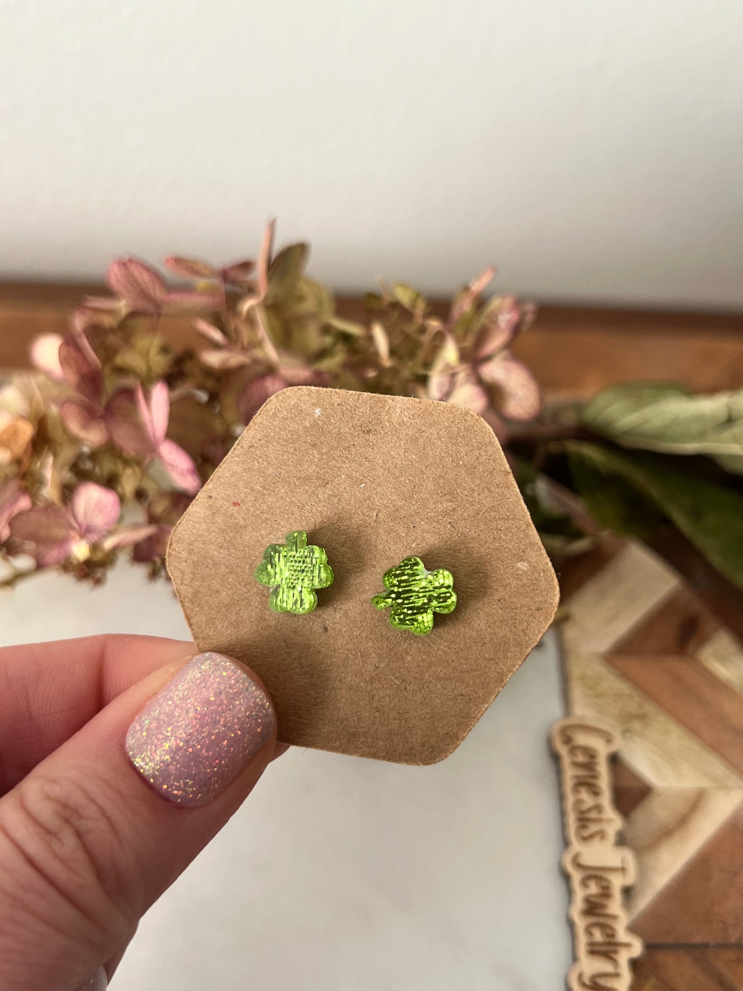 Acrylic/Clay Shamrocks
