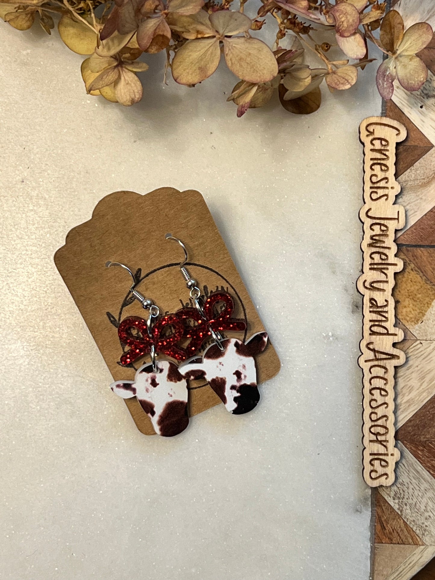 Cow w/Red Bow