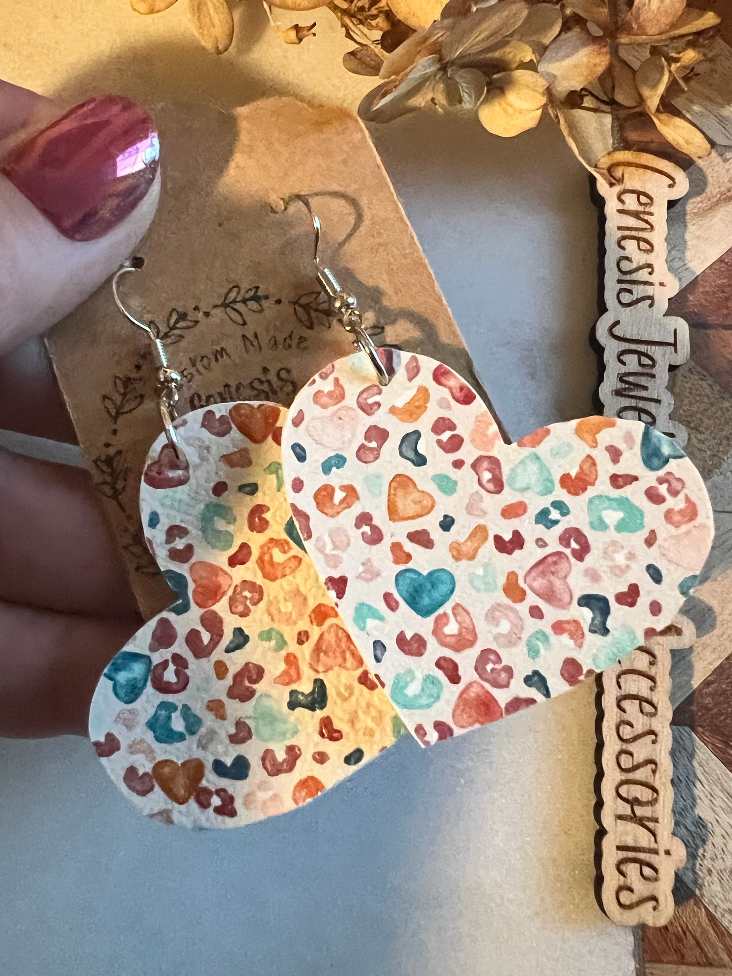 Hearts with Leopard Print