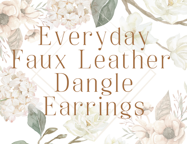 Everyday Faux Leather Earrings