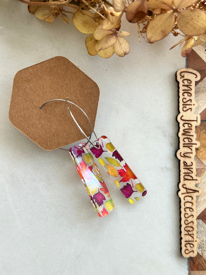 Leaf and Pumpkin Hoops