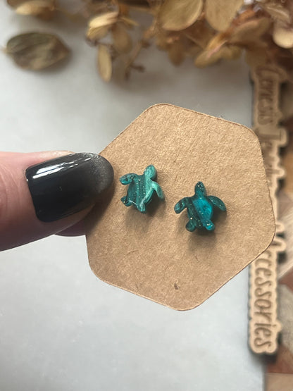 Small Sea Turtles - Acrylic Studs