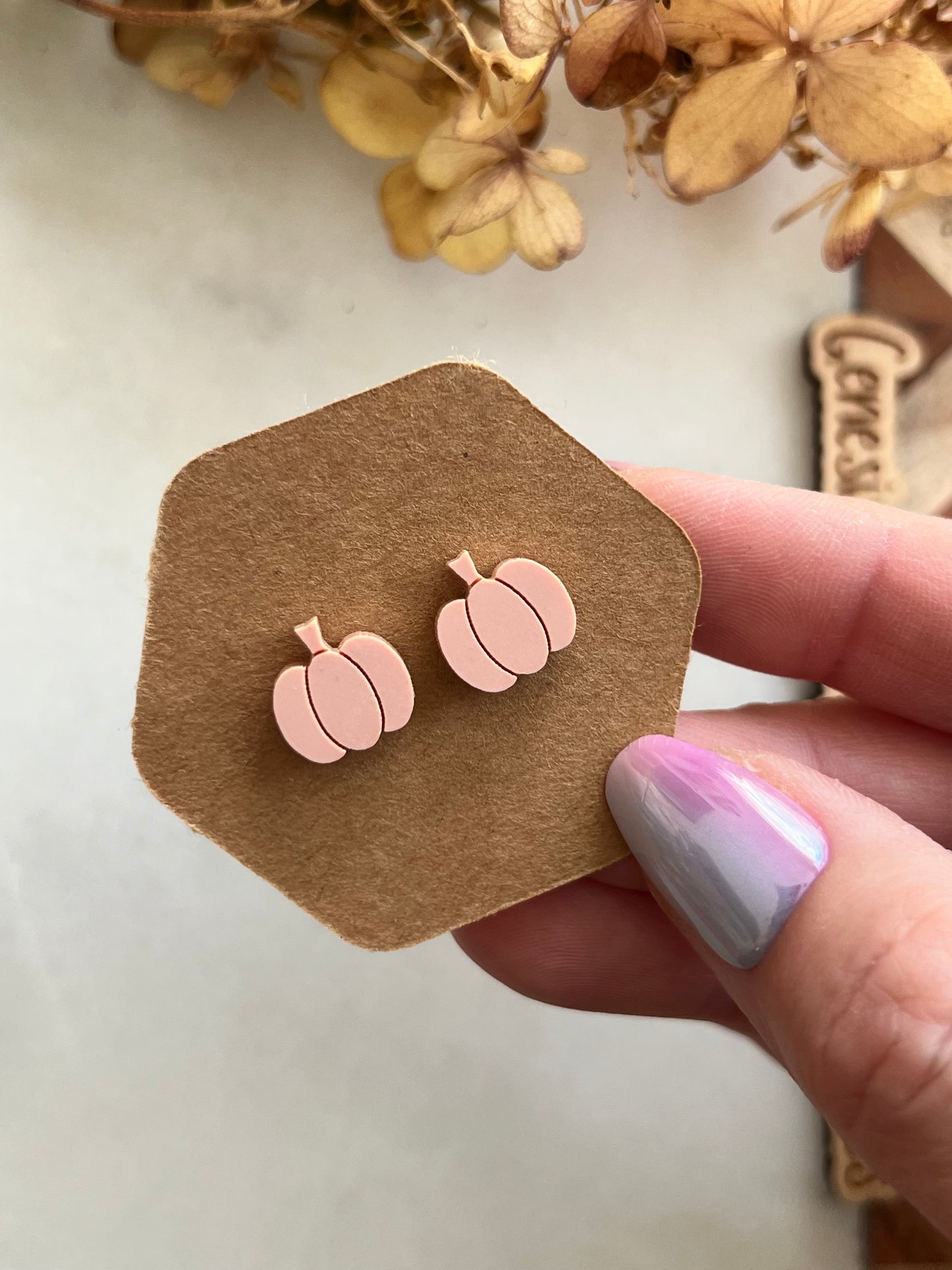 Tiny Pumpkin Studs