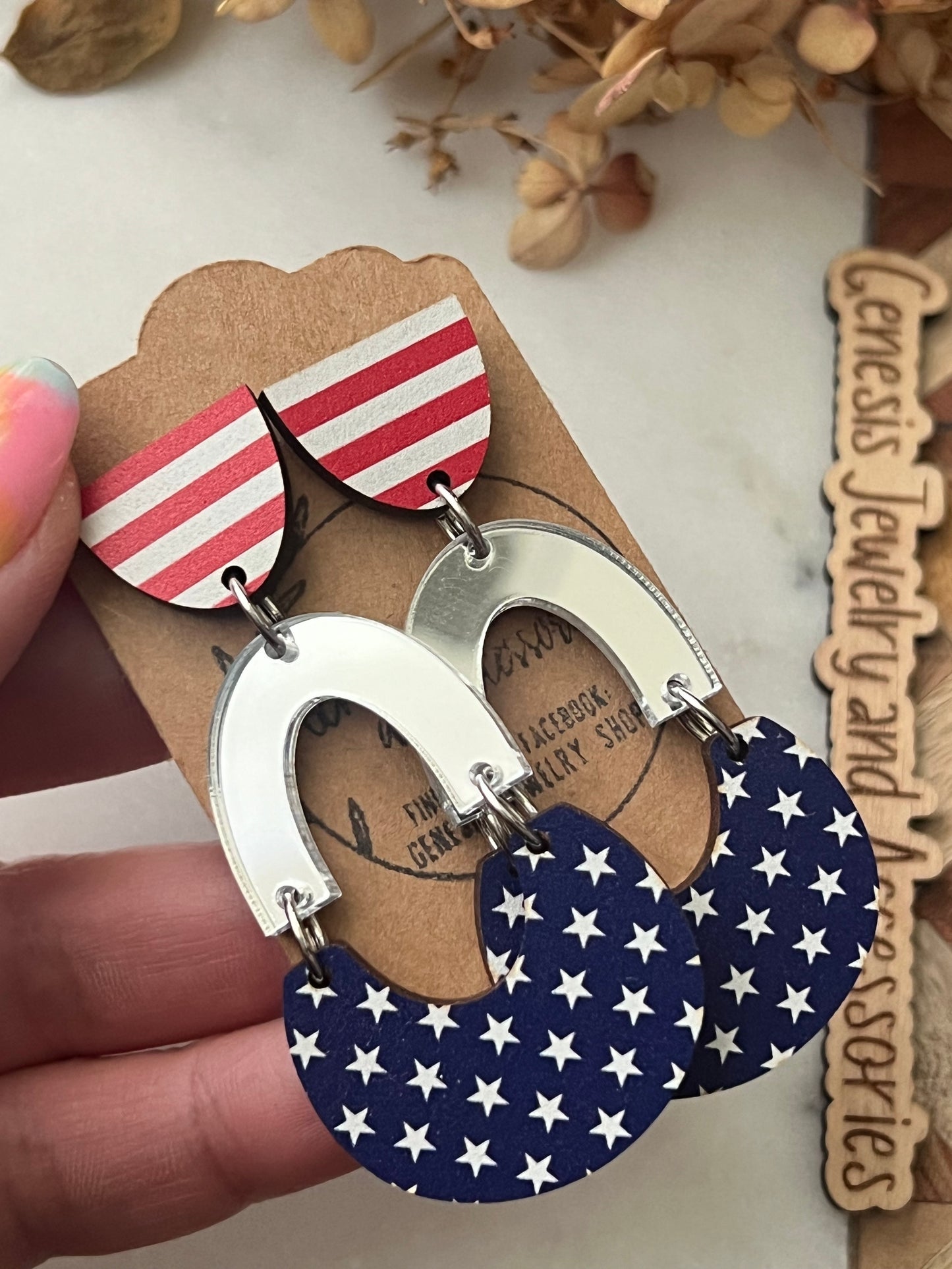 Fancy U/American Flag