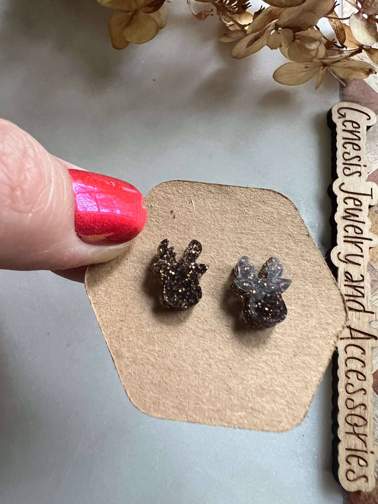 Christmas Acrylic Studs