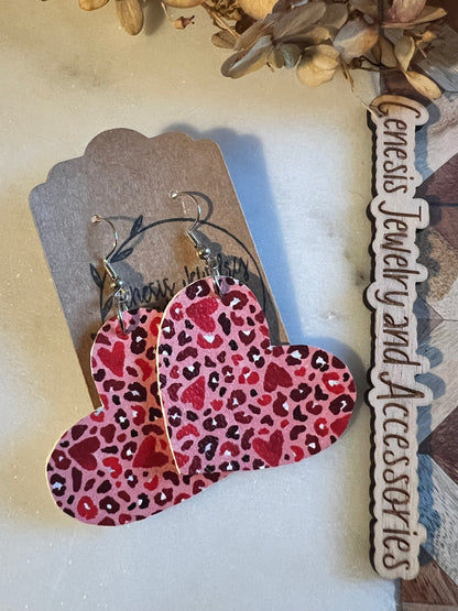 Hearts with Leopard Print