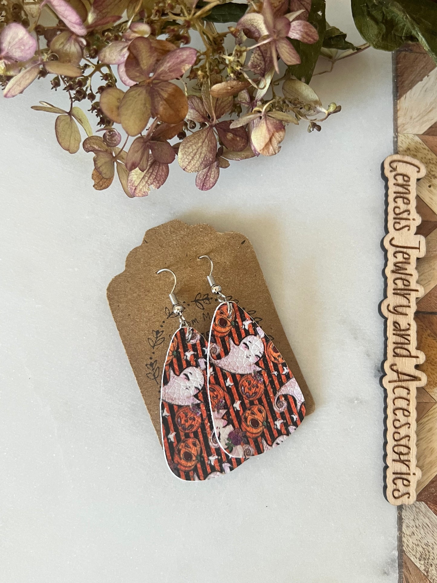 One Layered Halloween Themed Earrings