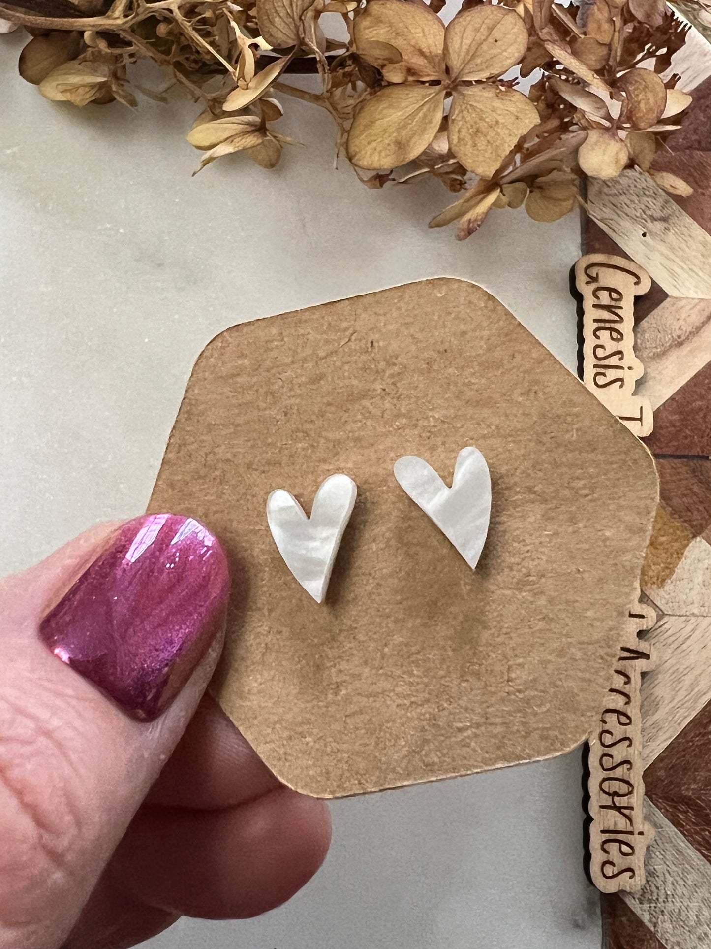 Mini Heart Studs