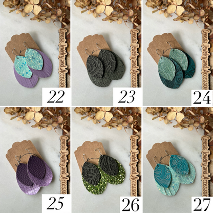 Fringed Leaf - Silver Hook