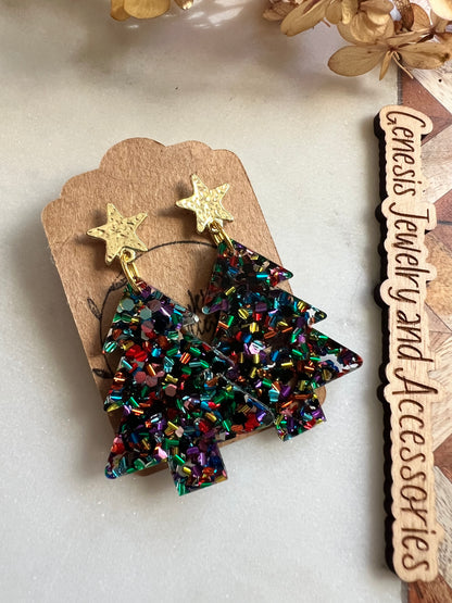 Christmas Trees - Stud Back Dangles
