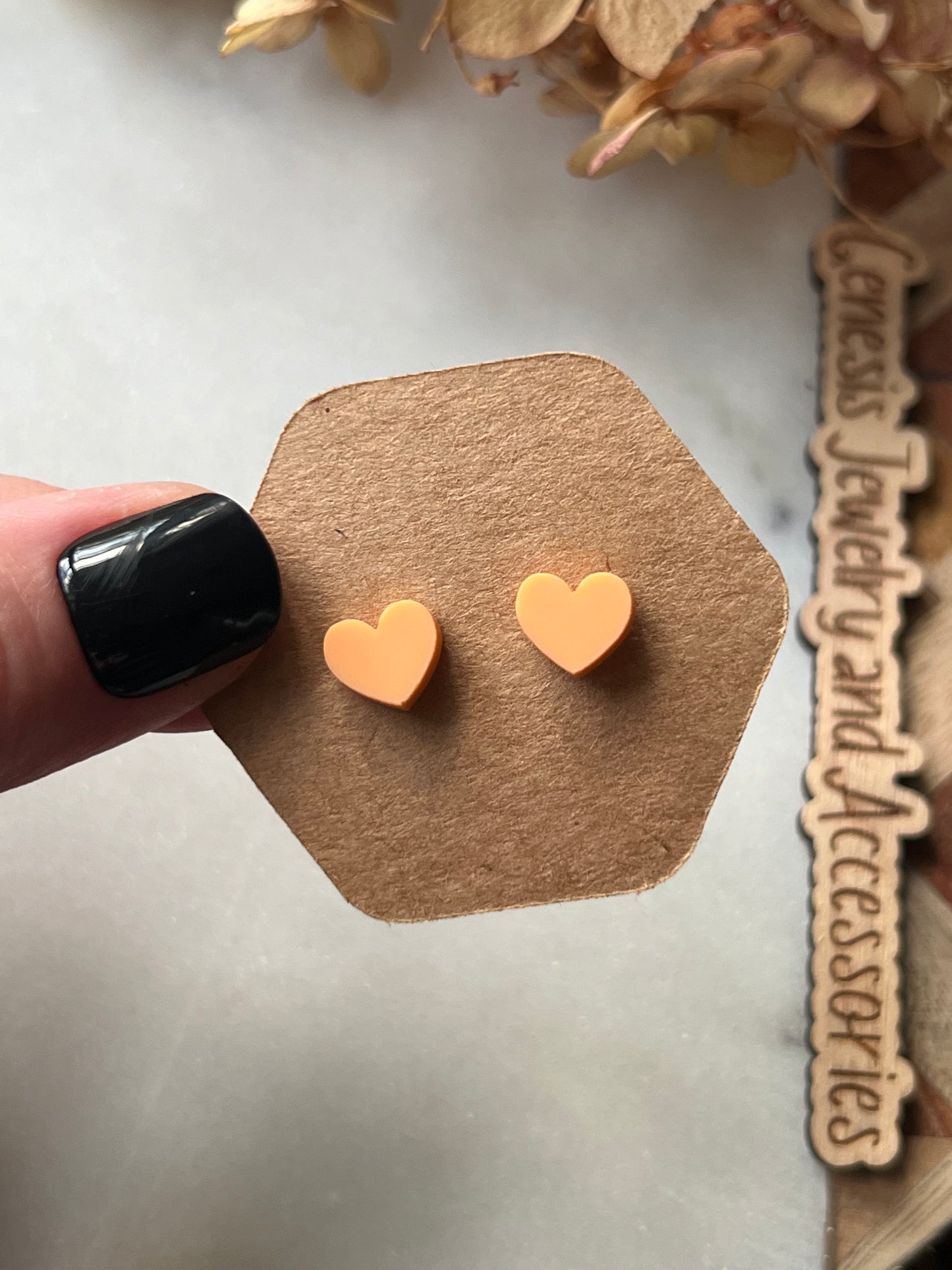 Tiny Heart Studs