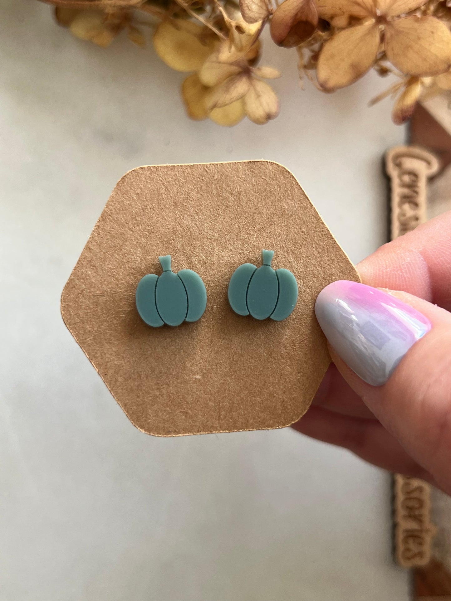 Tiny Pumpkin Studs