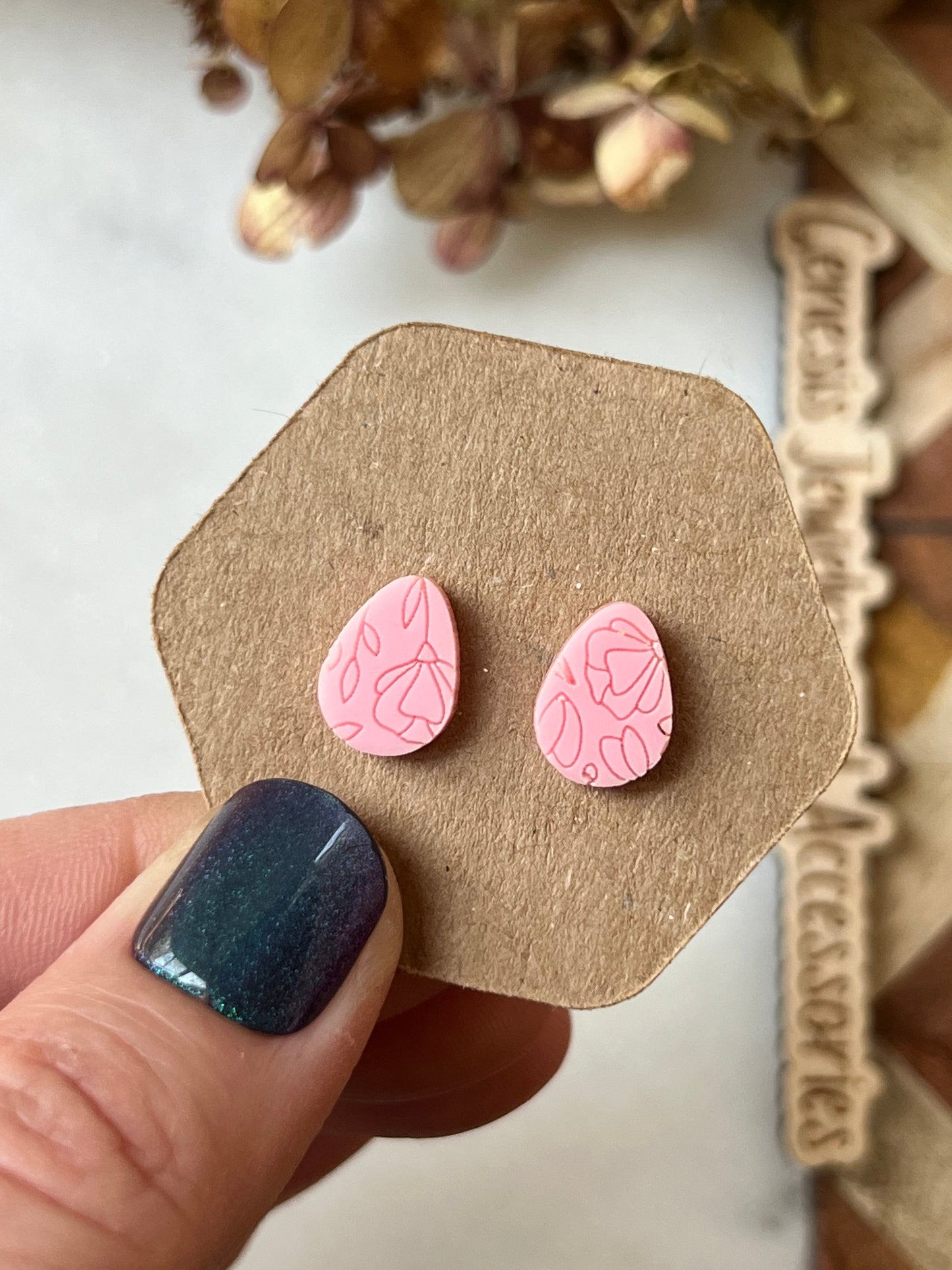 Floral Egg Studs