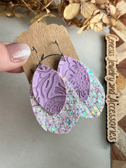 Fringed Leaf - Silver Hook