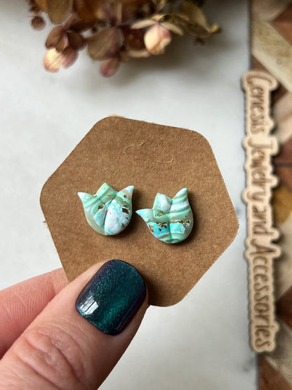 Clay Tulip Studs