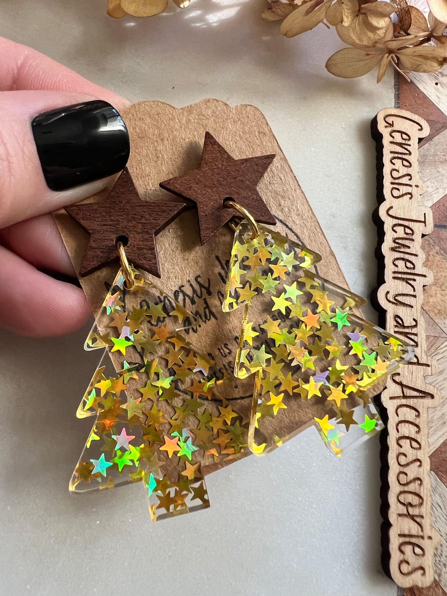 Christmas Trees - Stud Back Dangles