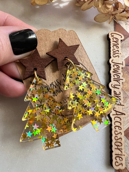 Christmas Trees - Stud Back Dangles
