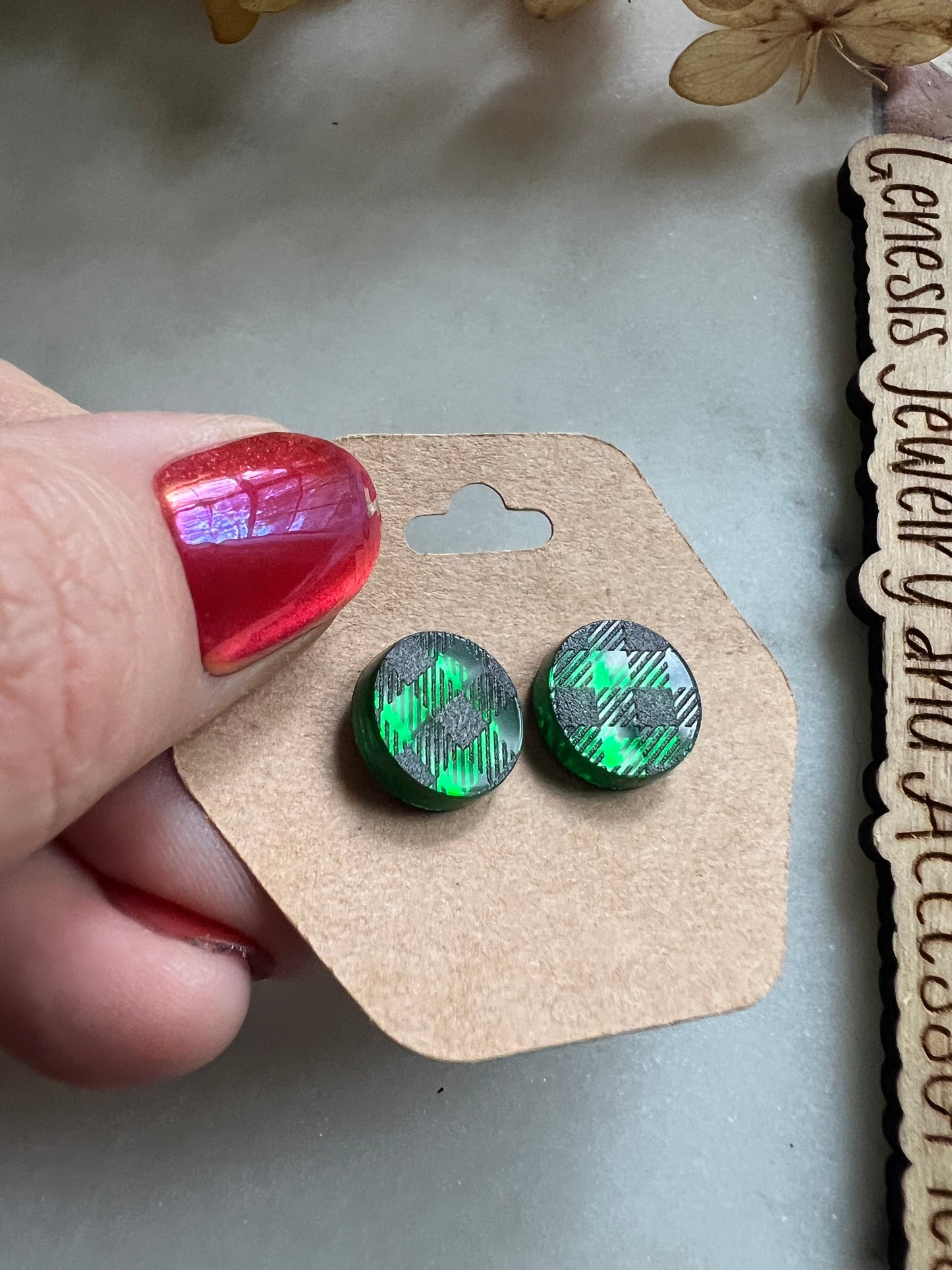 Christmas Acrylic Studs