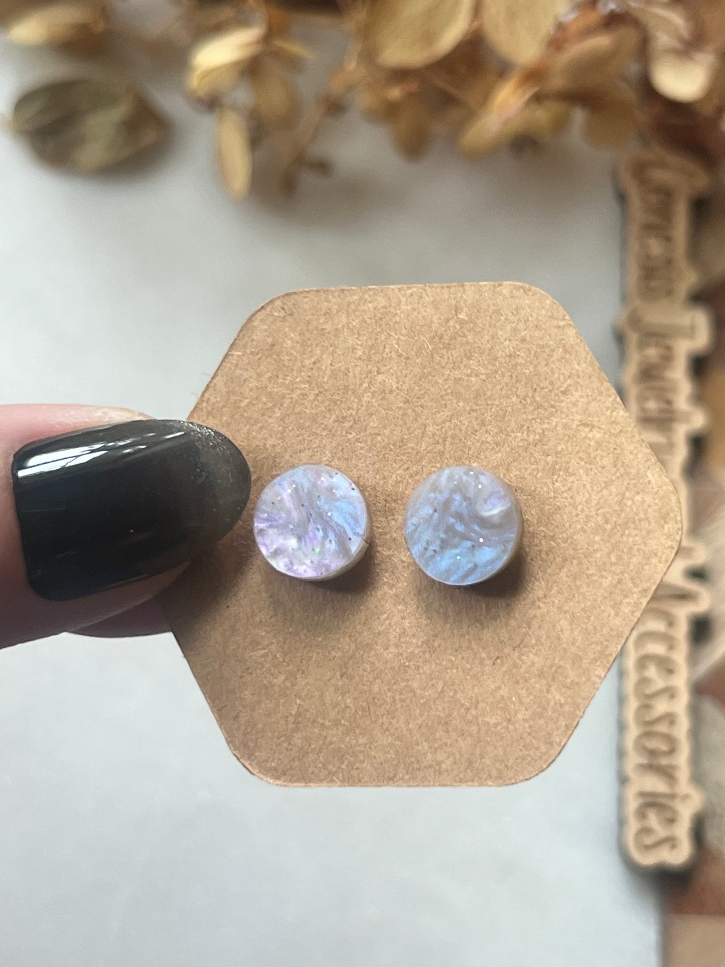 Round Acrylic Studs