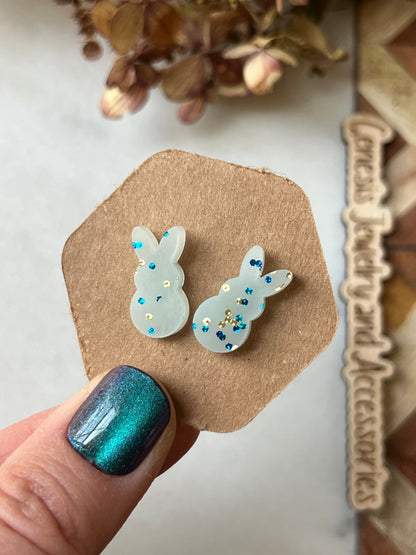 Sparkle Bunny Studs