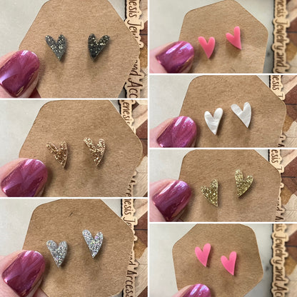 Mini Heart Studs