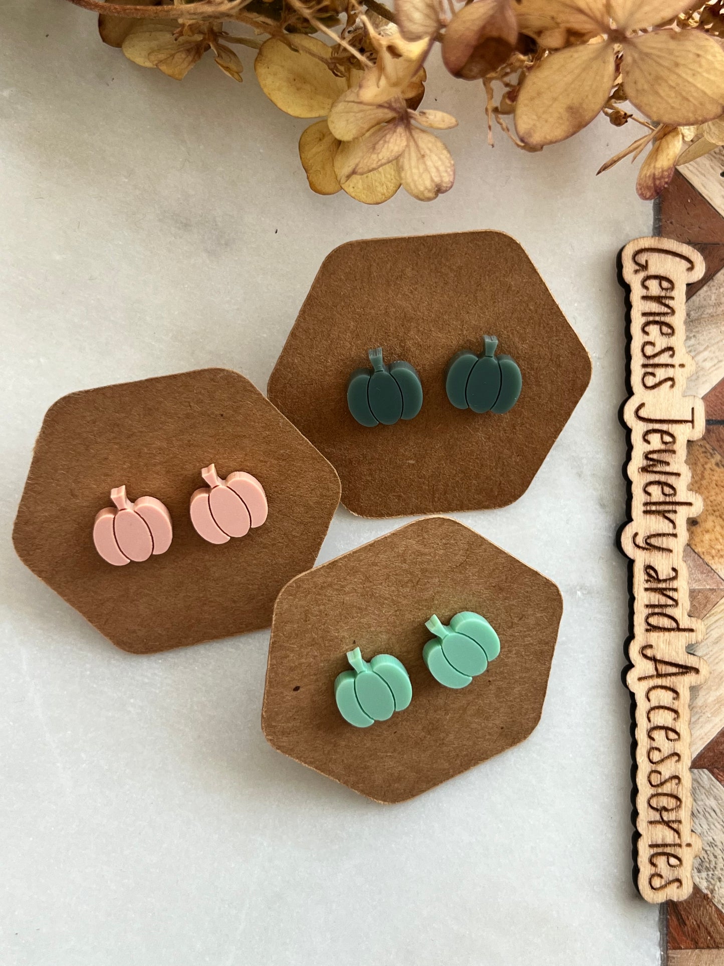 Tiny Pumpkin Studs