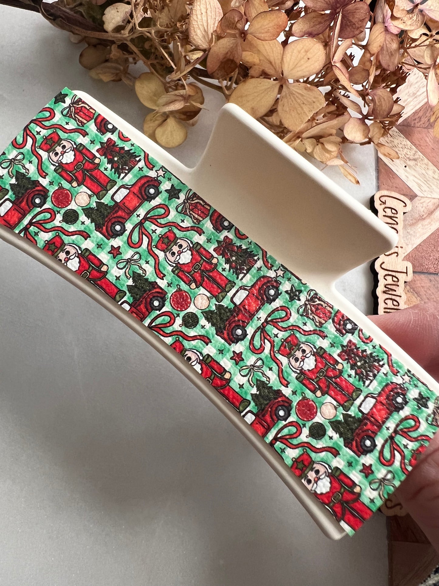 4" Claw Clips - Christmas