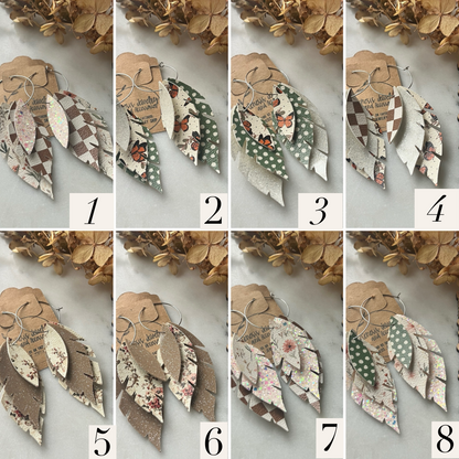 Spring Leaf Hoops