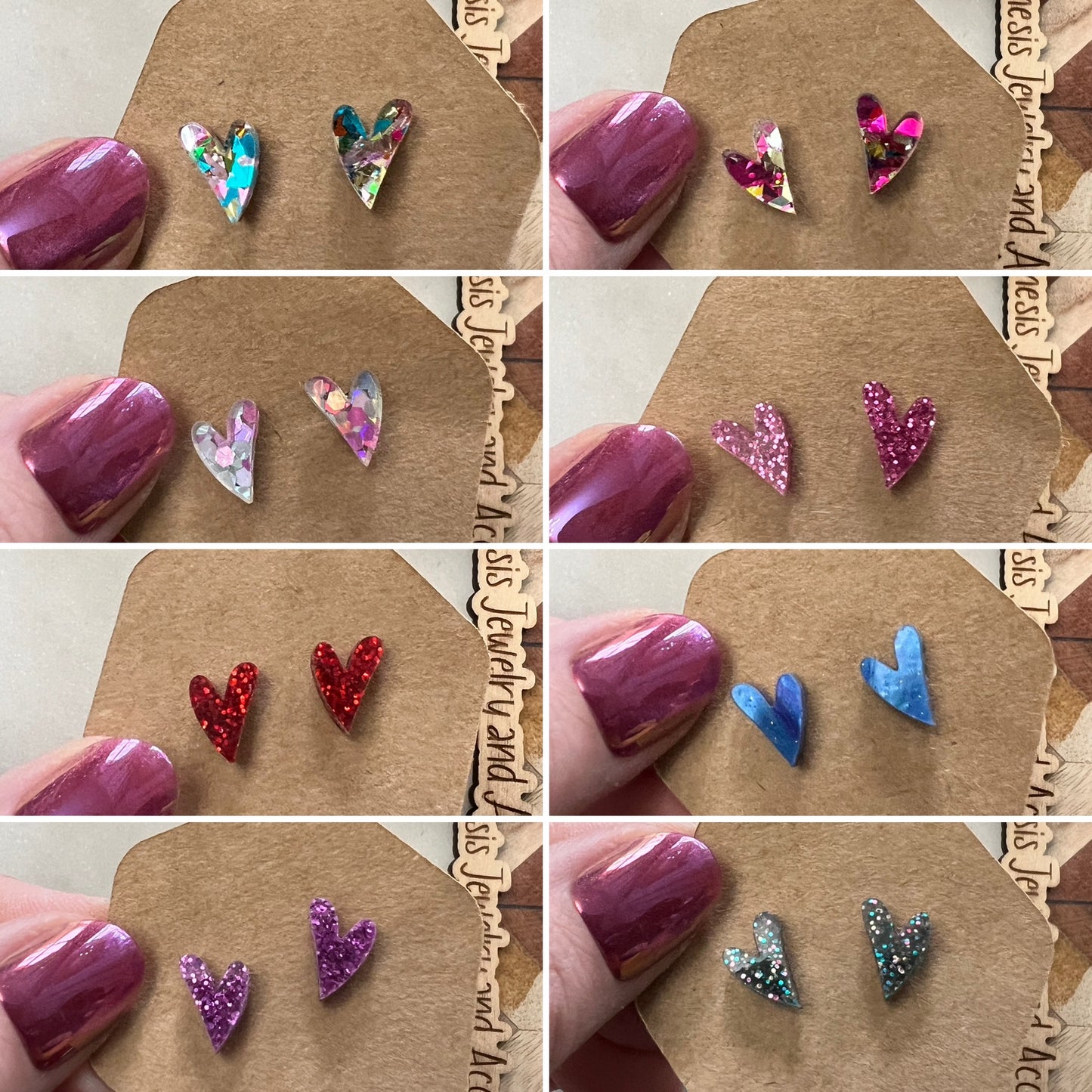 Mini Heart Studs