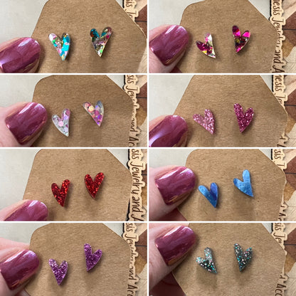 Mini Heart Studs