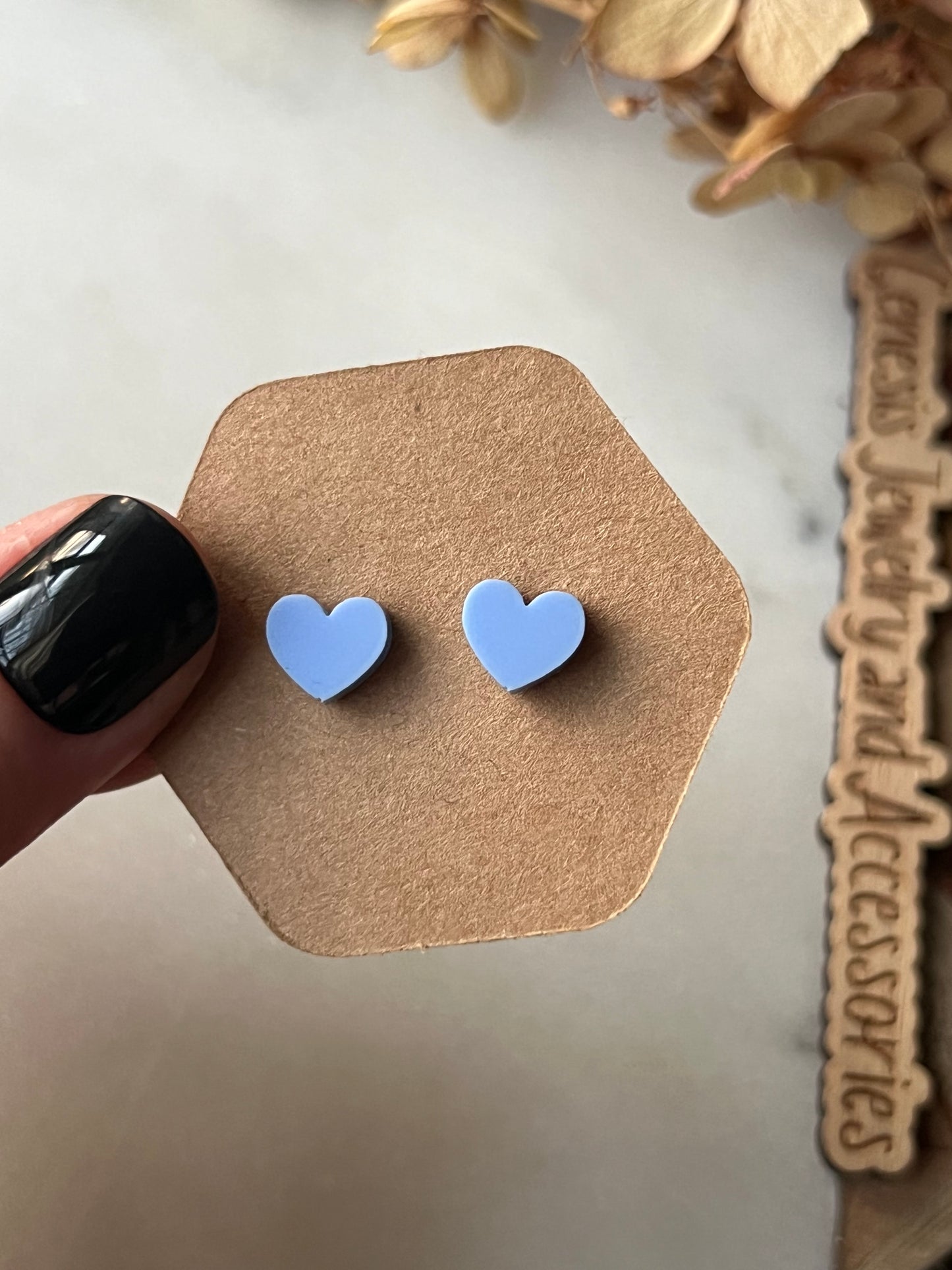 Tiny Heart Studs