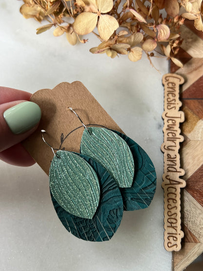 Fringed Leaf - Silver Hook