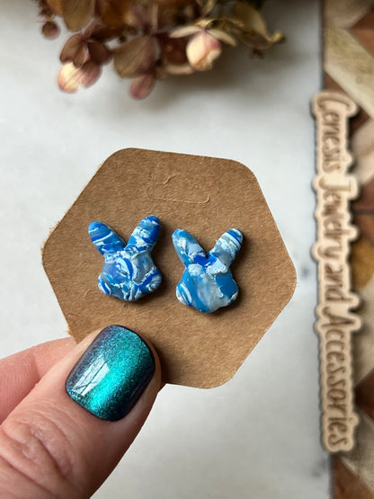 Clay Bunny Studs