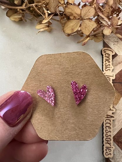 Mini Heart Studs