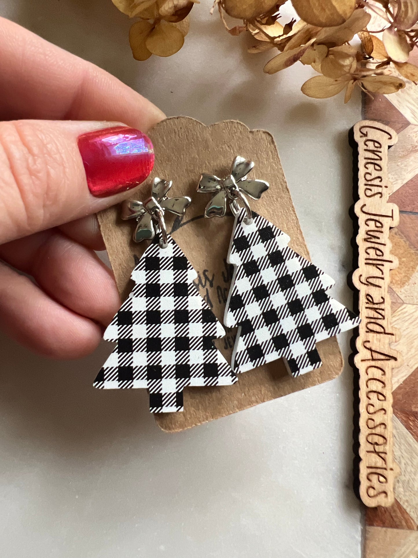 Christmas Trees - Stud Back Dangles