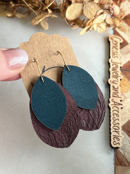 Fringed Leaf - Gold Hook